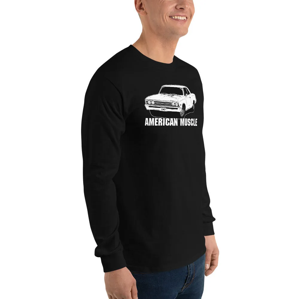 1967 Chevelle Long Sleeve American Muscle Car T-Shirt