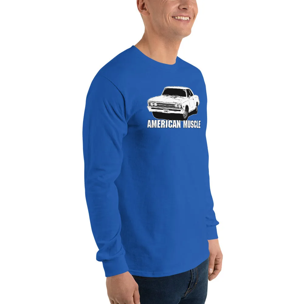 1967 Chevelle Long Sleeve American Muscle Car T-Shirt