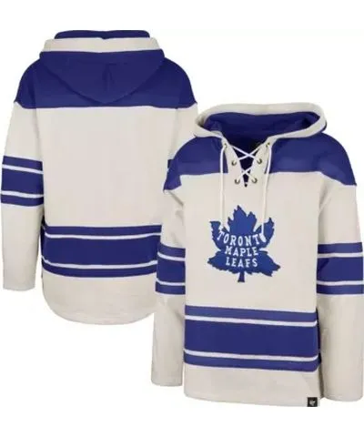 '47 Men's NHL Toronto Maple Leafs Rockaway Lace-Up Pullover Hoodie