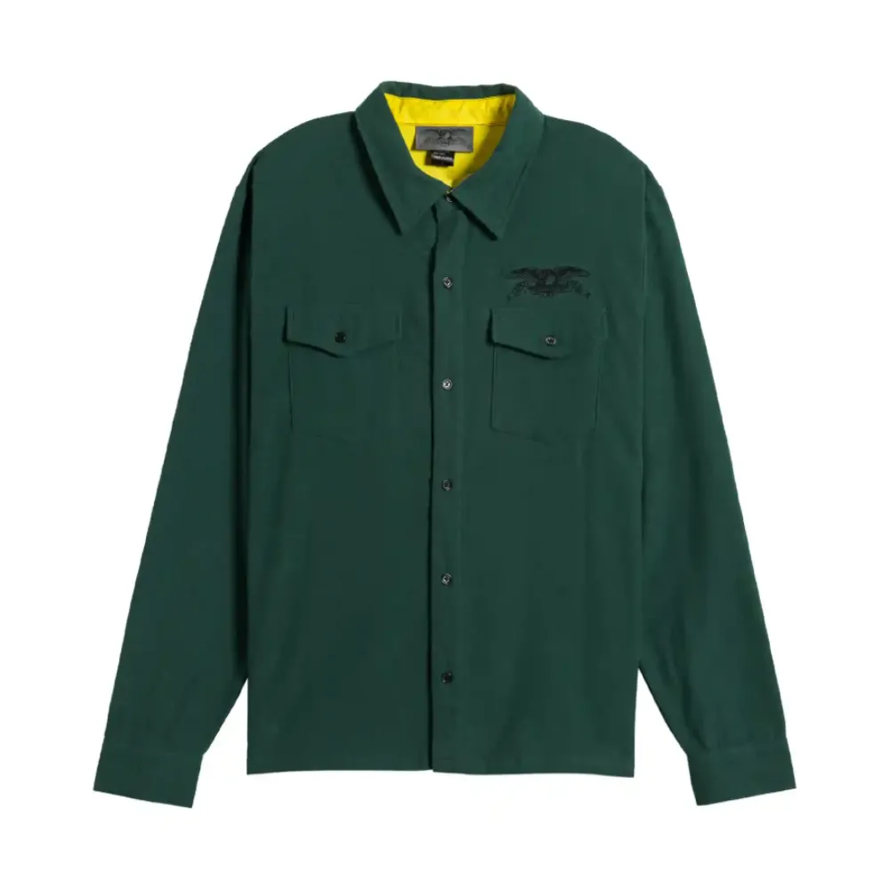 Anti Hero Basic Eagle Long Sleeve Shirt Green