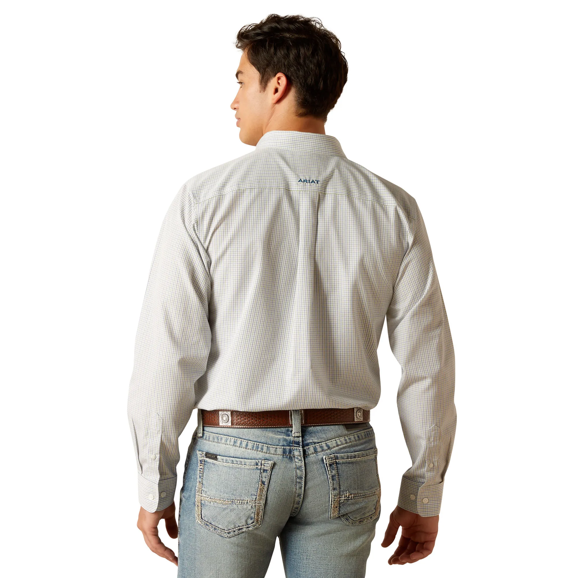 Ariat Mens Kaeden White Long Sleeve Shirt