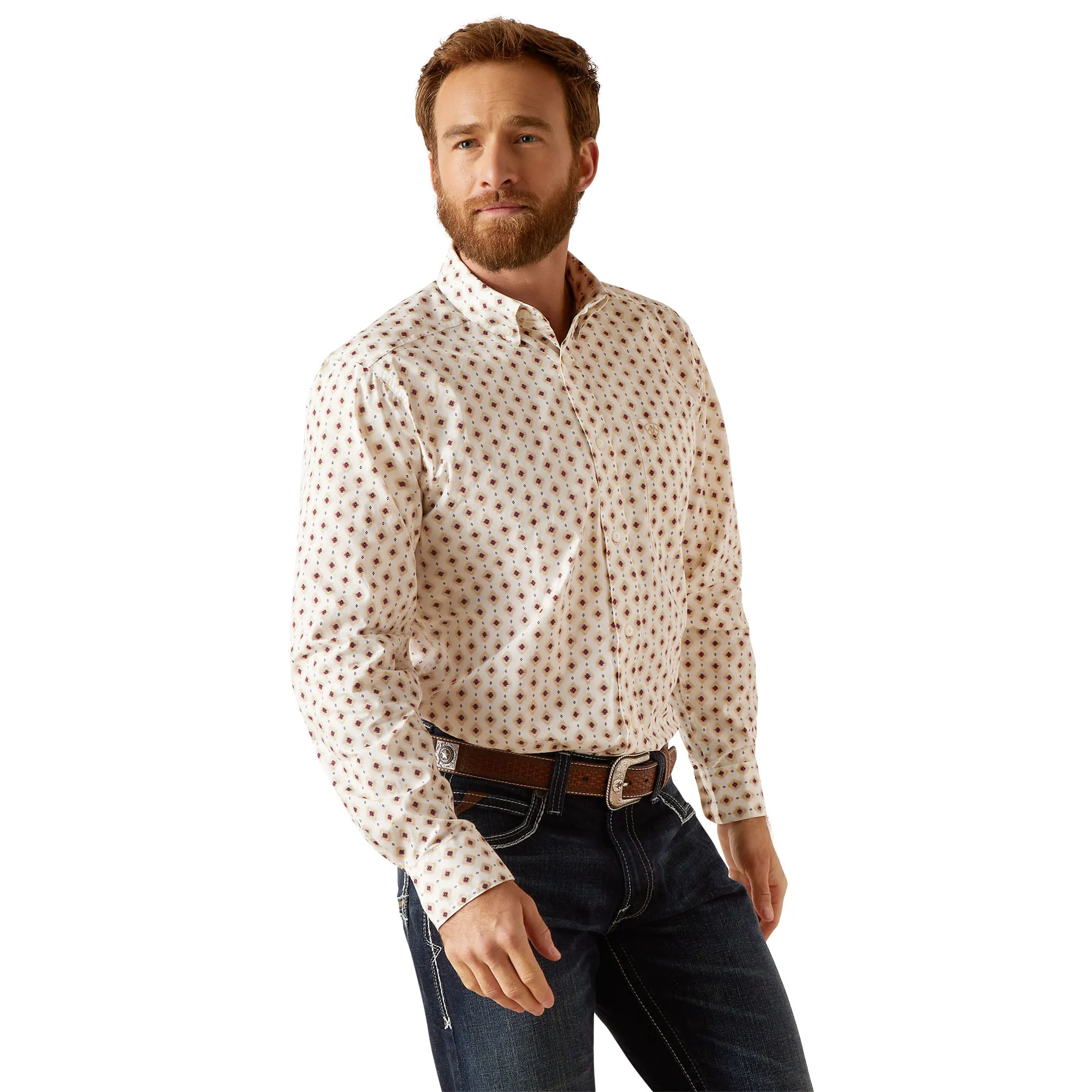 Ariat Mens Naten Fitted Long Sleeve Shirt