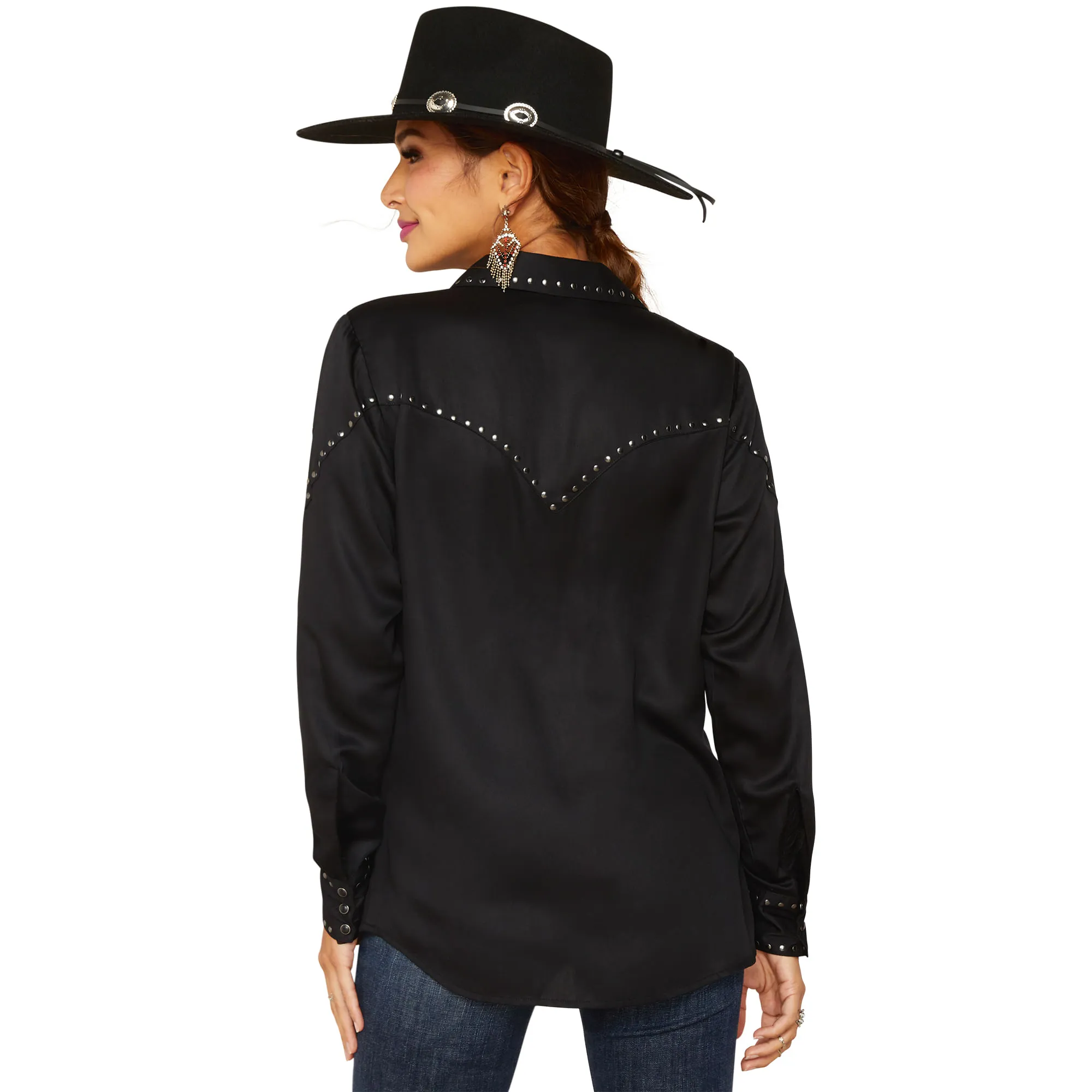 Ariat Womens Black Rhonda Long Sleeve Shirt