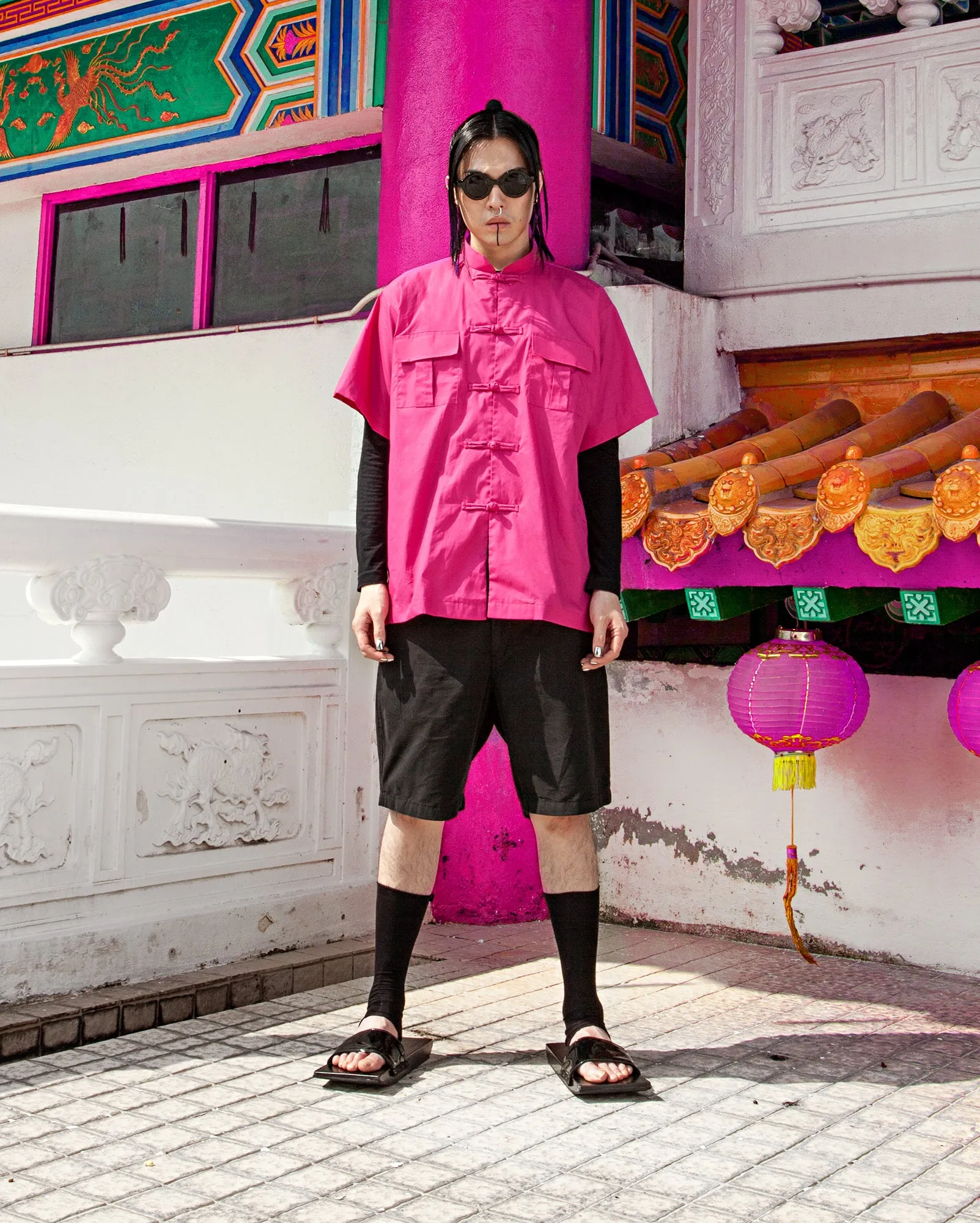 Baju Cina Cargo (Fuchsia)