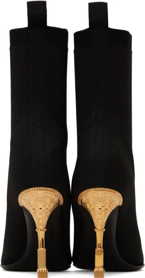 Balmain Black Moneta Ankle Boots