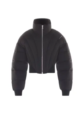 black puffer jacket