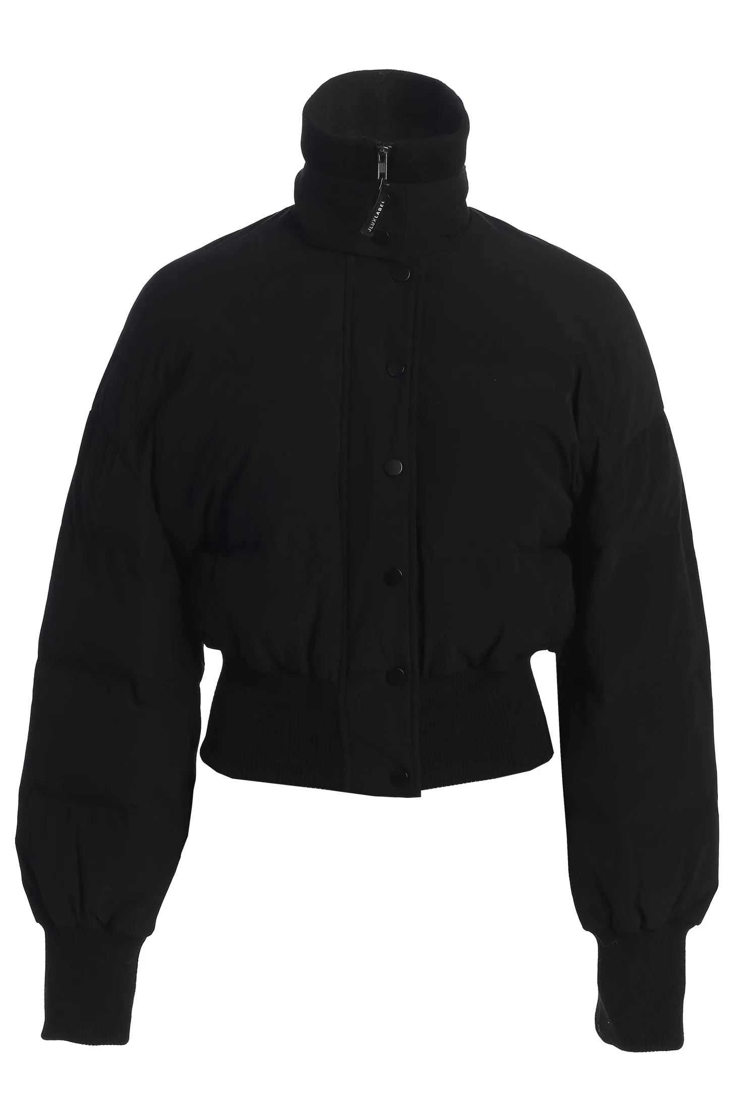 Black Stassie Ribbed Jacket