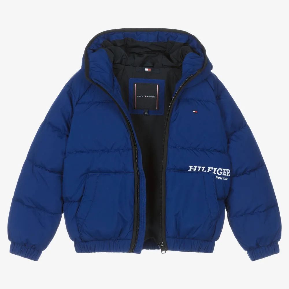 Boys Blue Puffer Jacket