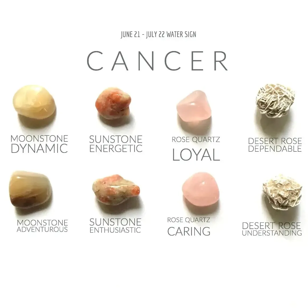 Cancer Zodiac Crystal Collection