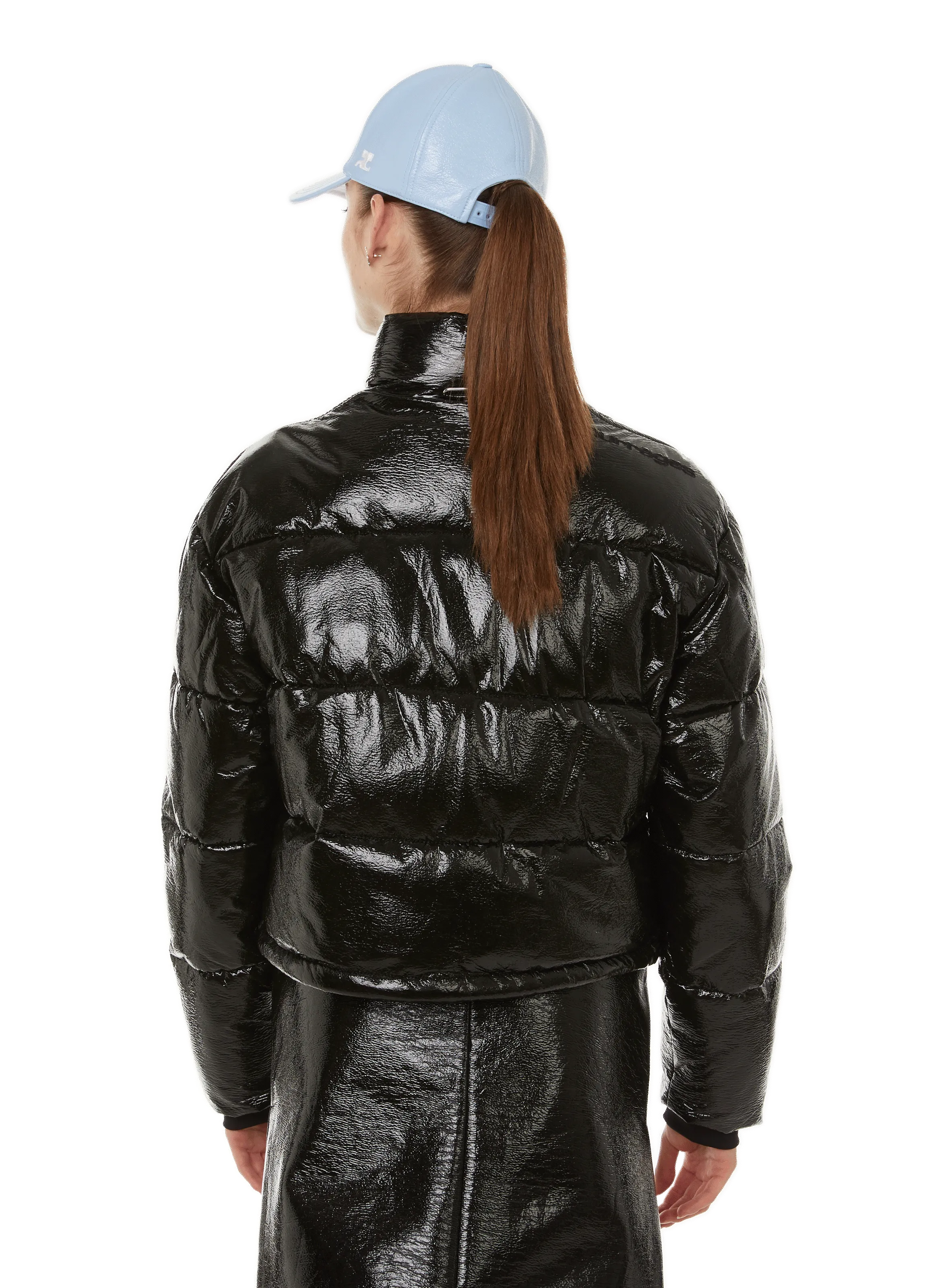 COURRÈGES  Cropped puffer jacket - Black