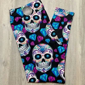 Diamond Sugar Skull Leggings