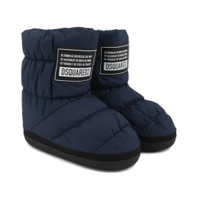 Dsquared2 Dark Blue And Black Unisex Snow Boots