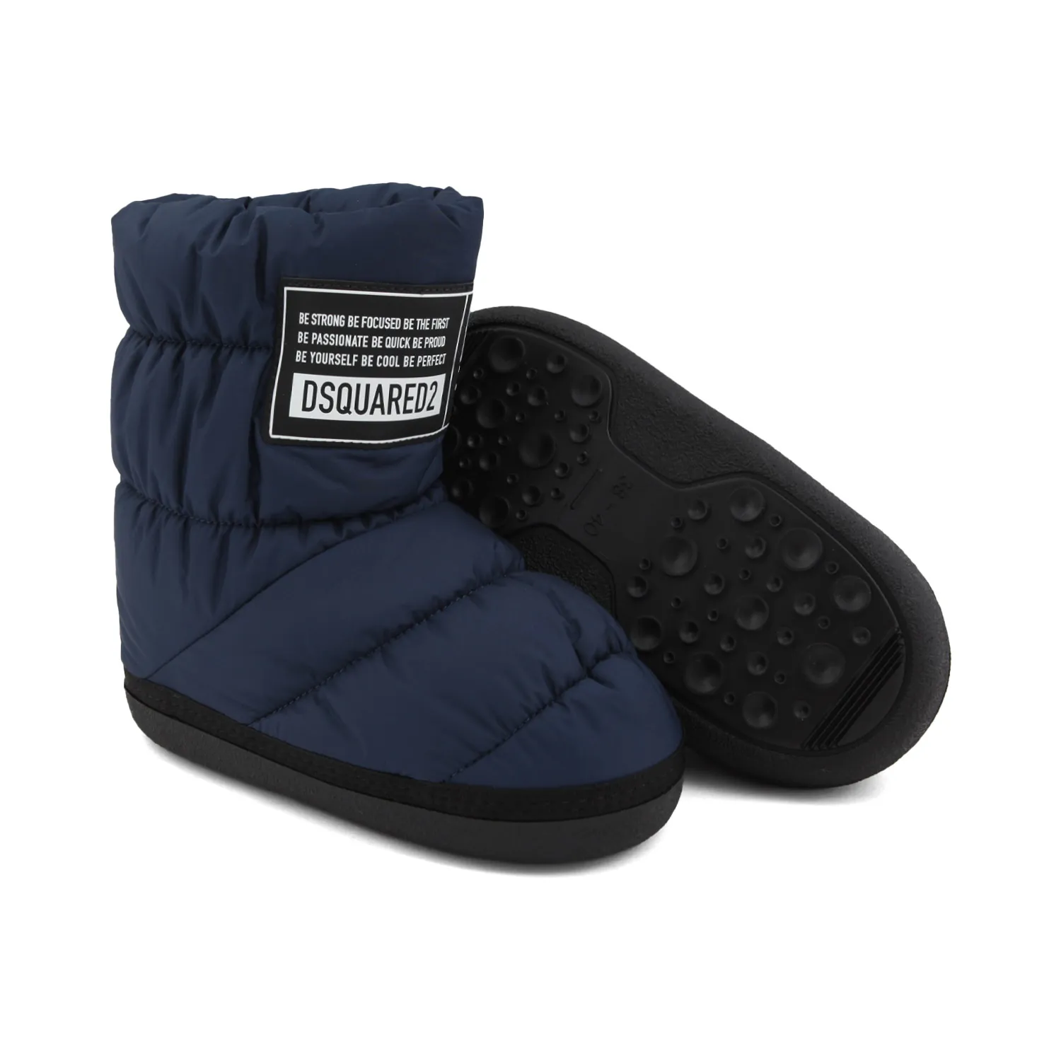 Dsquared2 Dark Blue And Black Unisex Snow Boots