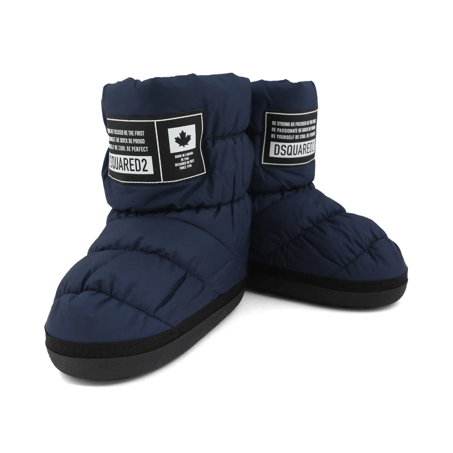 Dsquared2 Dark Blue And Black Unisex Snow Boots