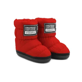 Dsquared2 Red Unisex D2 Snow Boots For Jr And Teen