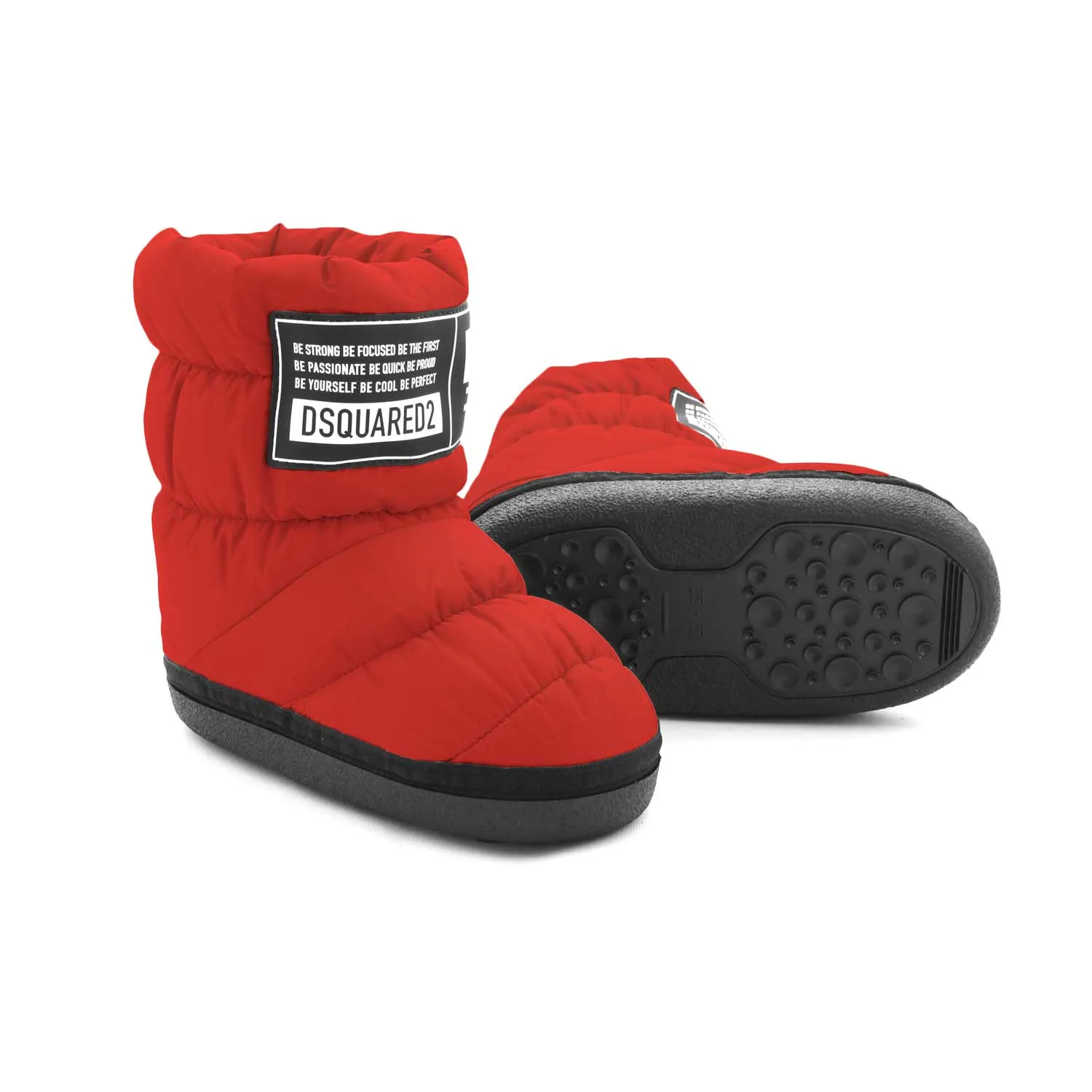 Dsquared2 Red Unisex D2 Snow Boots For Jr And Teen