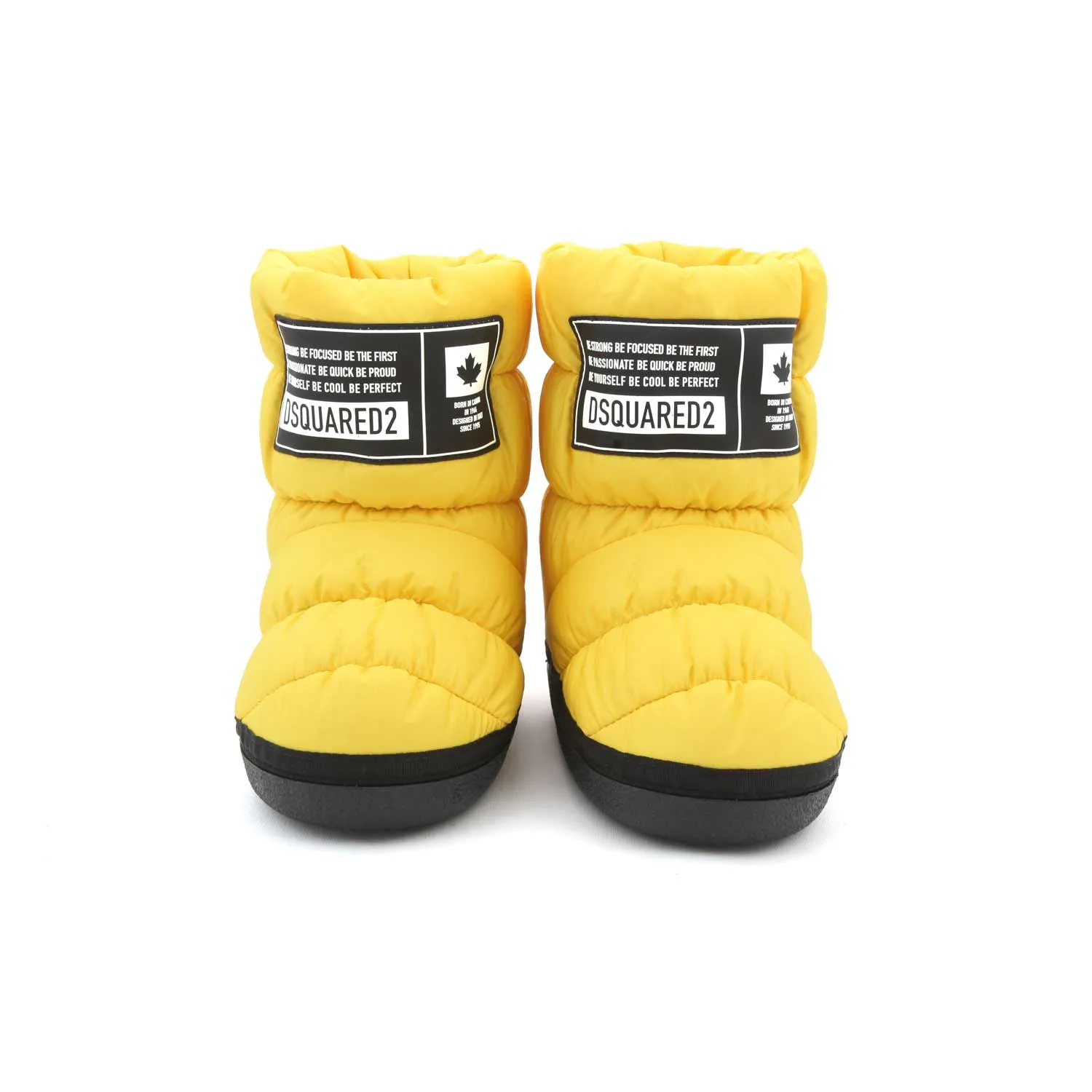 Dsquared2 Unisex Yellow D2 Snow Boots For Jr And Teen