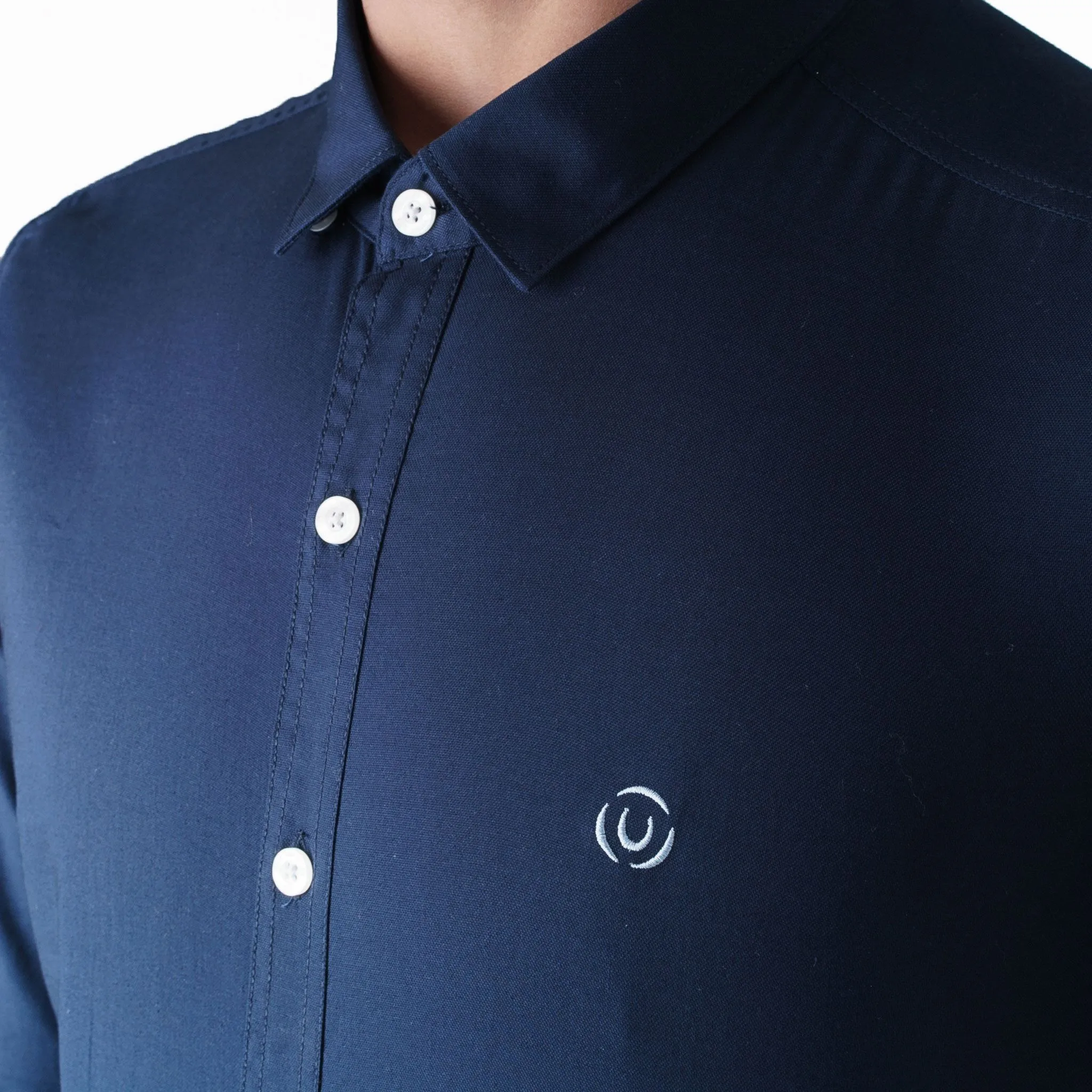 Duck and Cover Birch Long Sleeve Shirt Navy