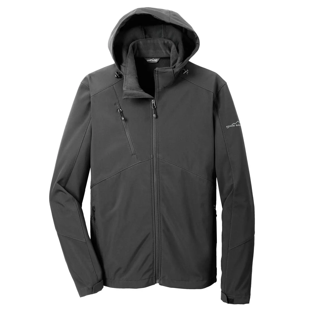 Eddie Bauer Men's Grey Steel Hooded Softshell Parka