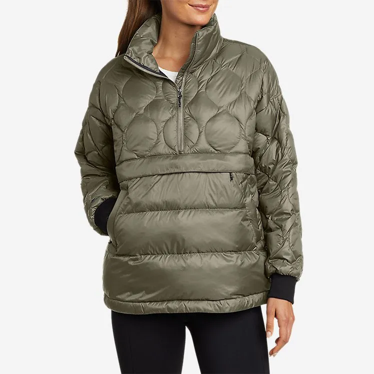 Eddie Bauer Women's Stratuslite Down Anorak Jacket - Green