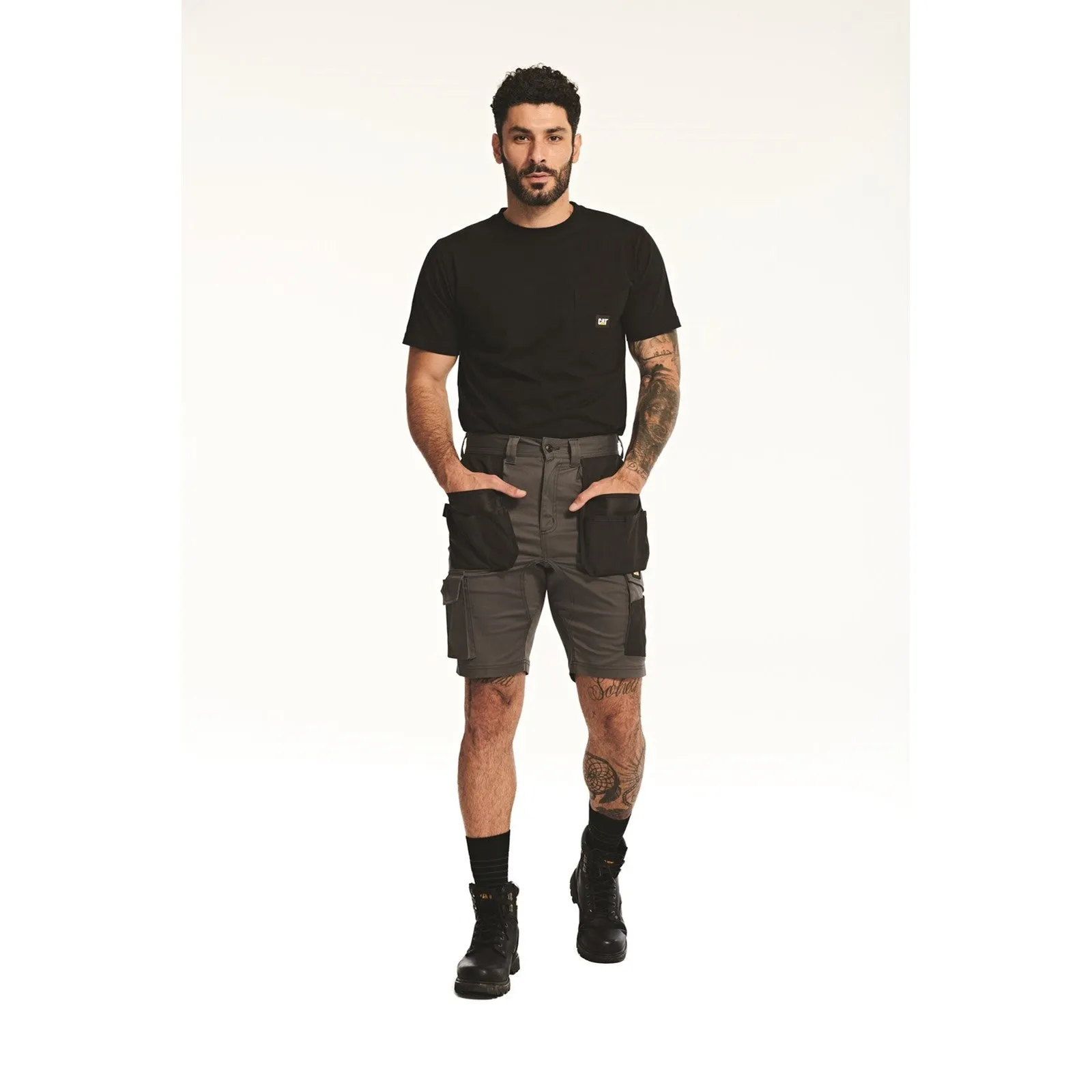 Essential Stretch Pocket Shorts  Dark Shadow