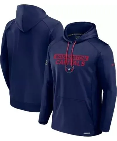 Fanatics Men's NHL Fanatics Washington Capitals Authentic Pro Rink Fleece Pullover Hoodie