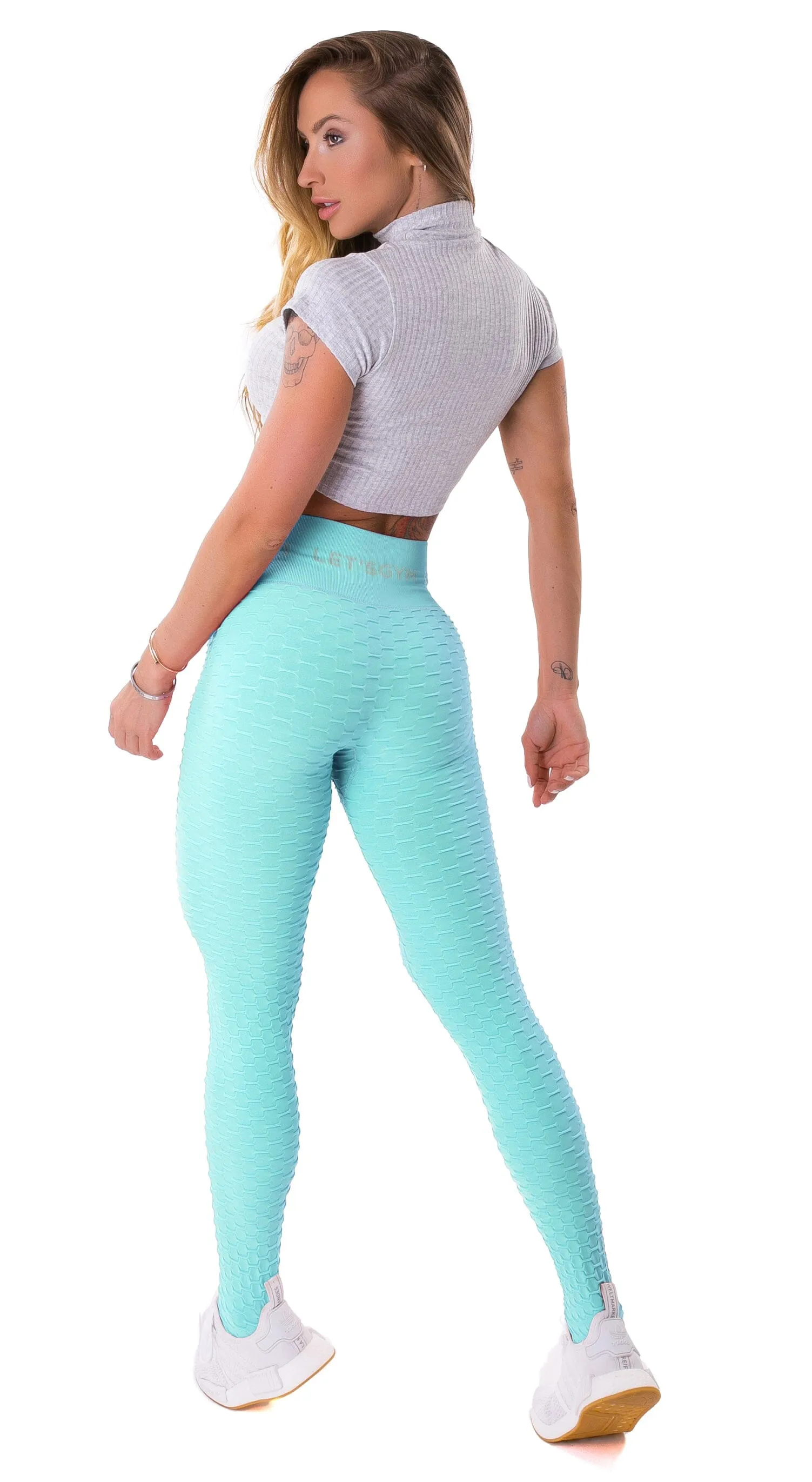 Flawless Seamless Leggings - Aquamarine