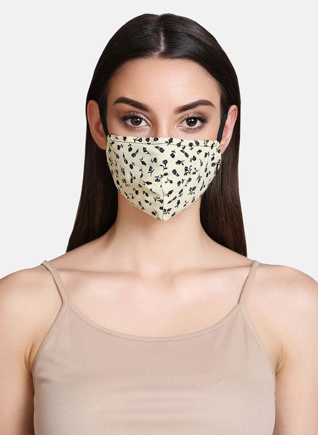 Floral Printed 3 Layer Face Mask