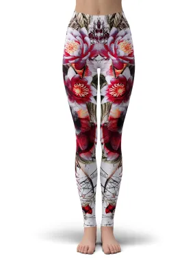 Floral Skull Leggings