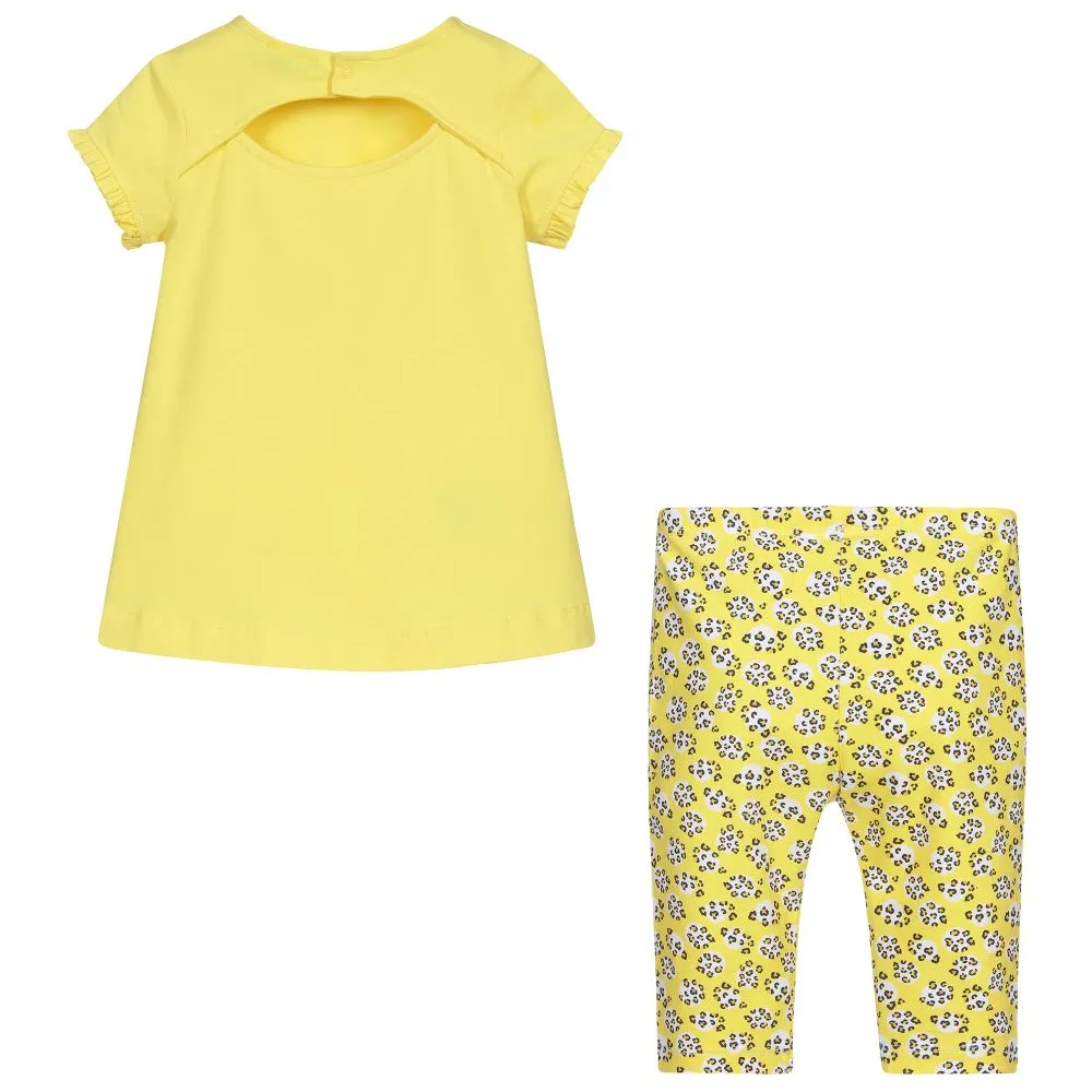 Girls Yellow Leggings Set