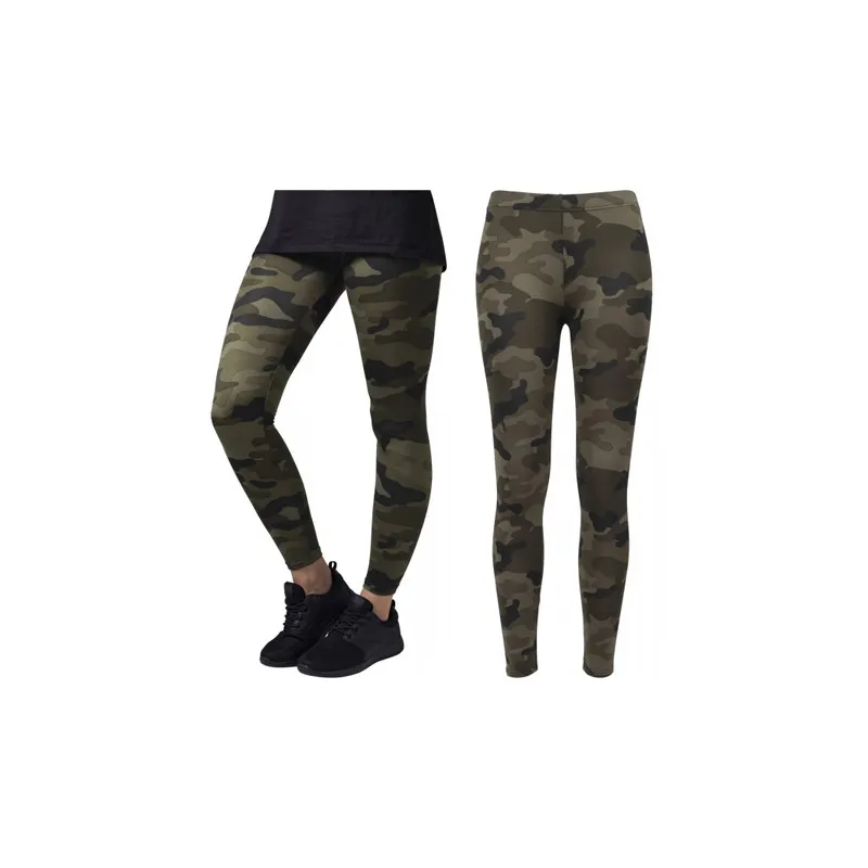 Green camouflage leggings