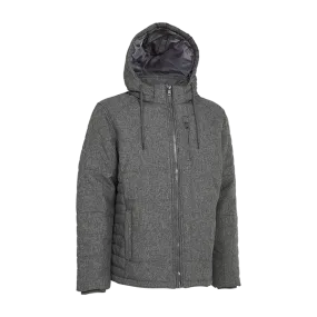 Heather Grey Puffer Jacket