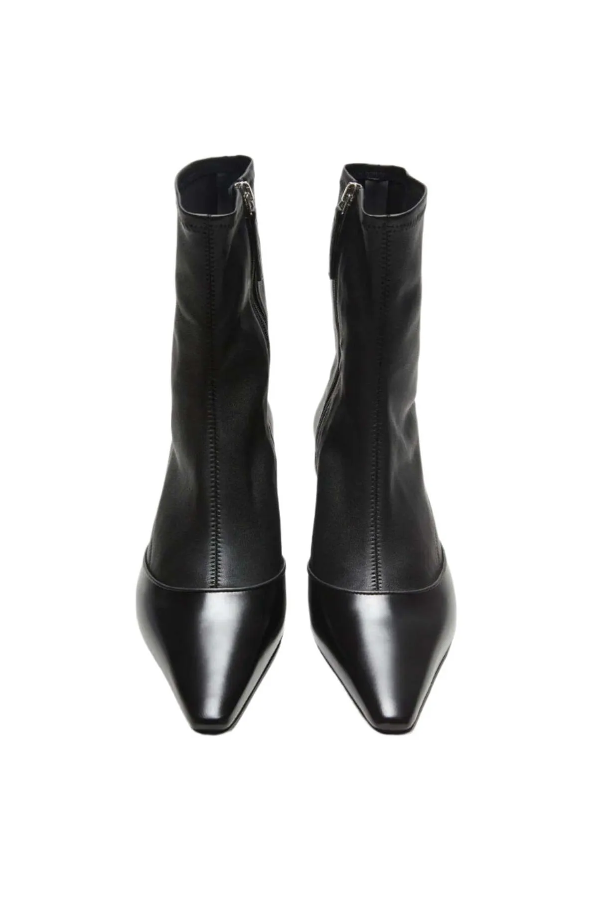 Heeled Ankle Boots - Black