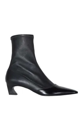 Heeled Ankle Boots - Black