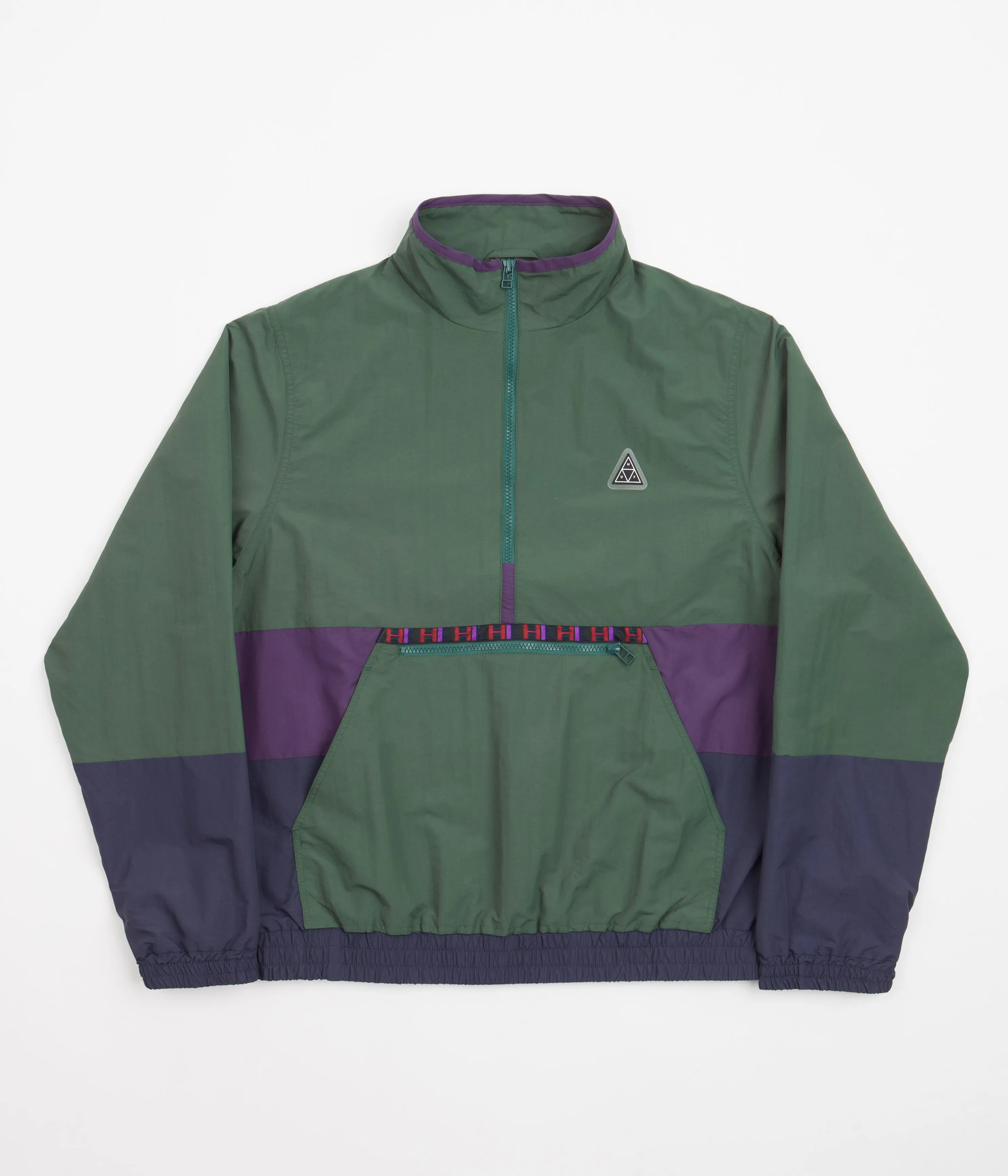 HUF Teton 1/4 Zip Anorak - Forest Green