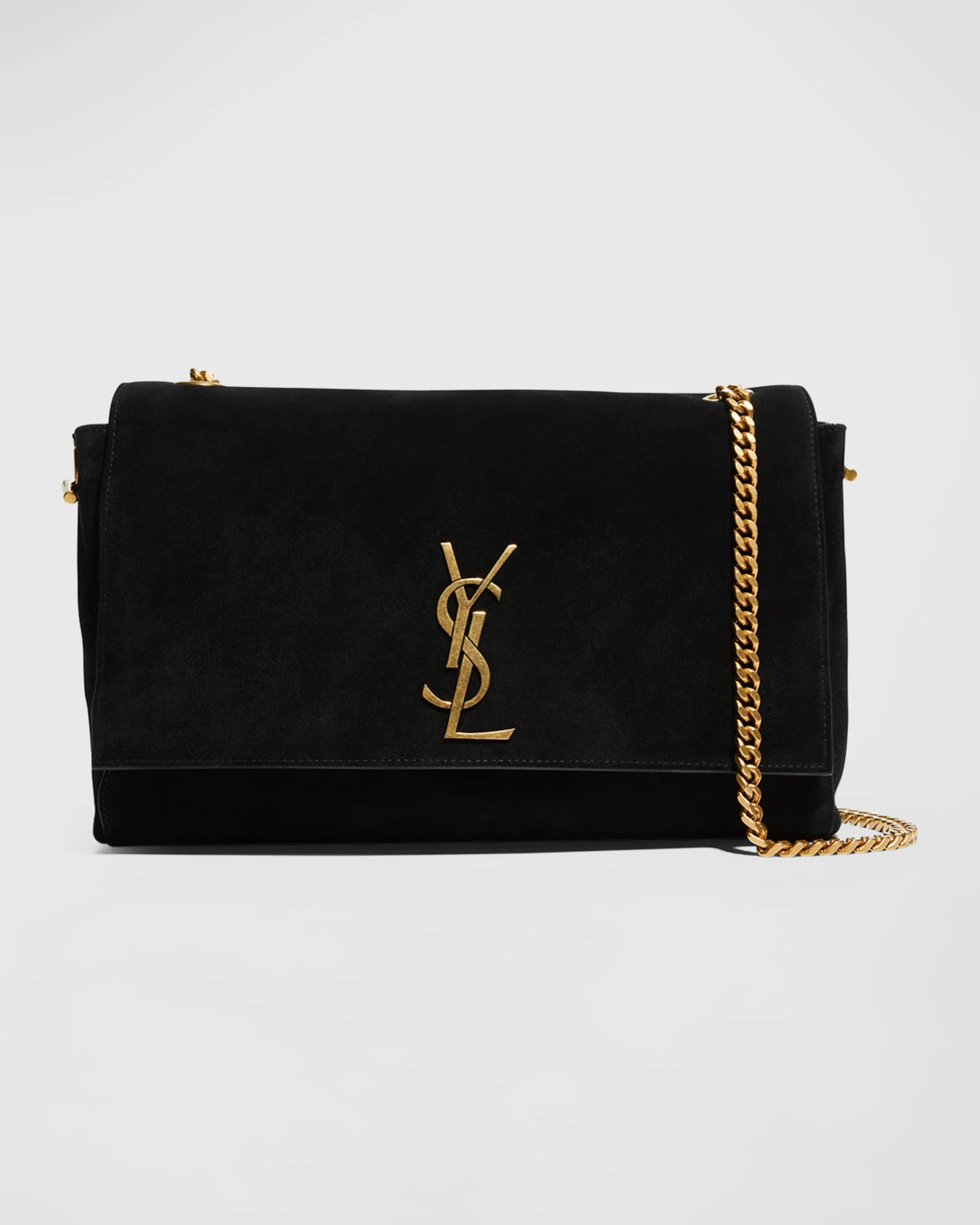 Kate Medium Reversible YSL Crossbody Bag in Suede And Smooth Leather