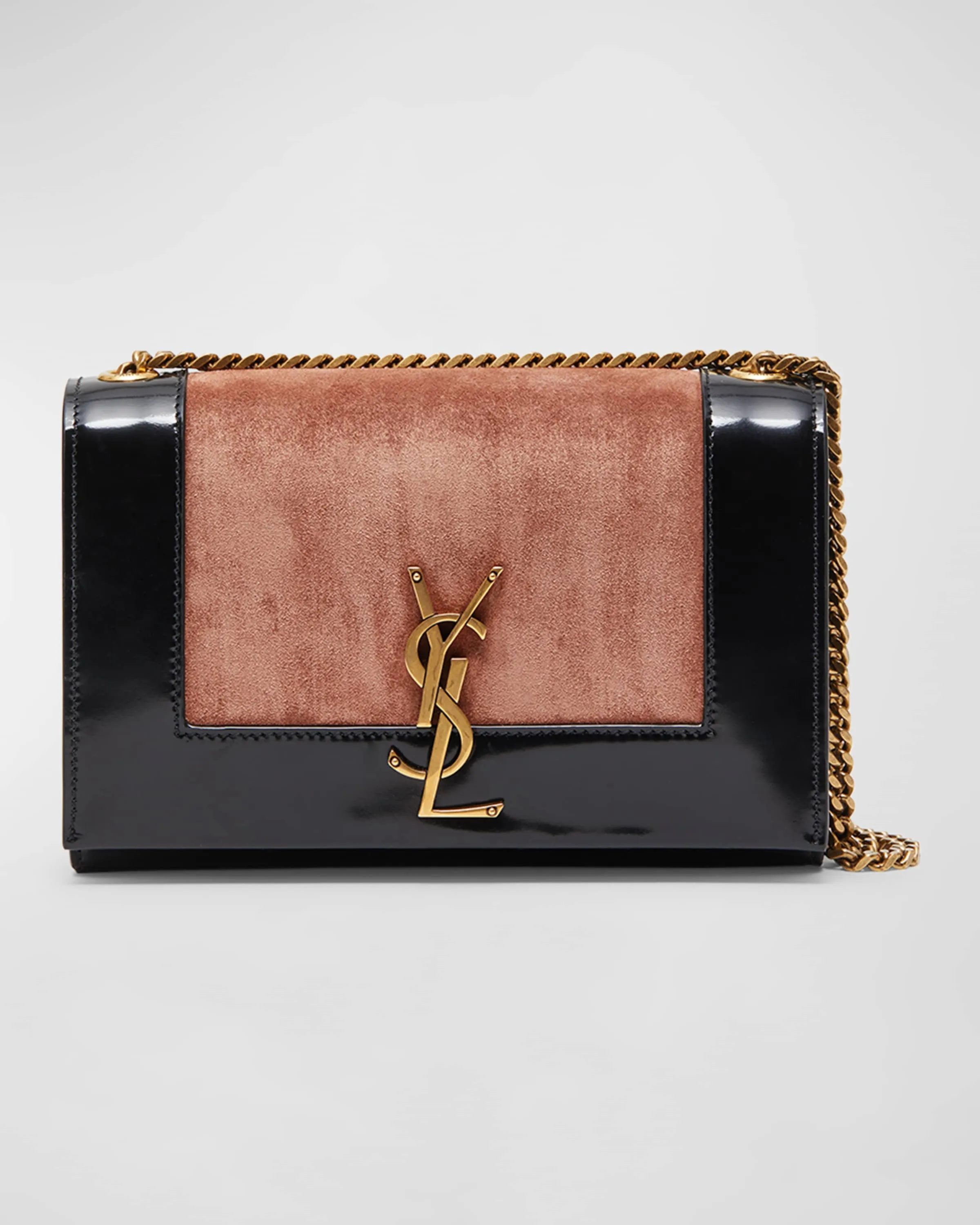 Kate Small YSL Crossbody Bag in Suede And Spazzolato Leather