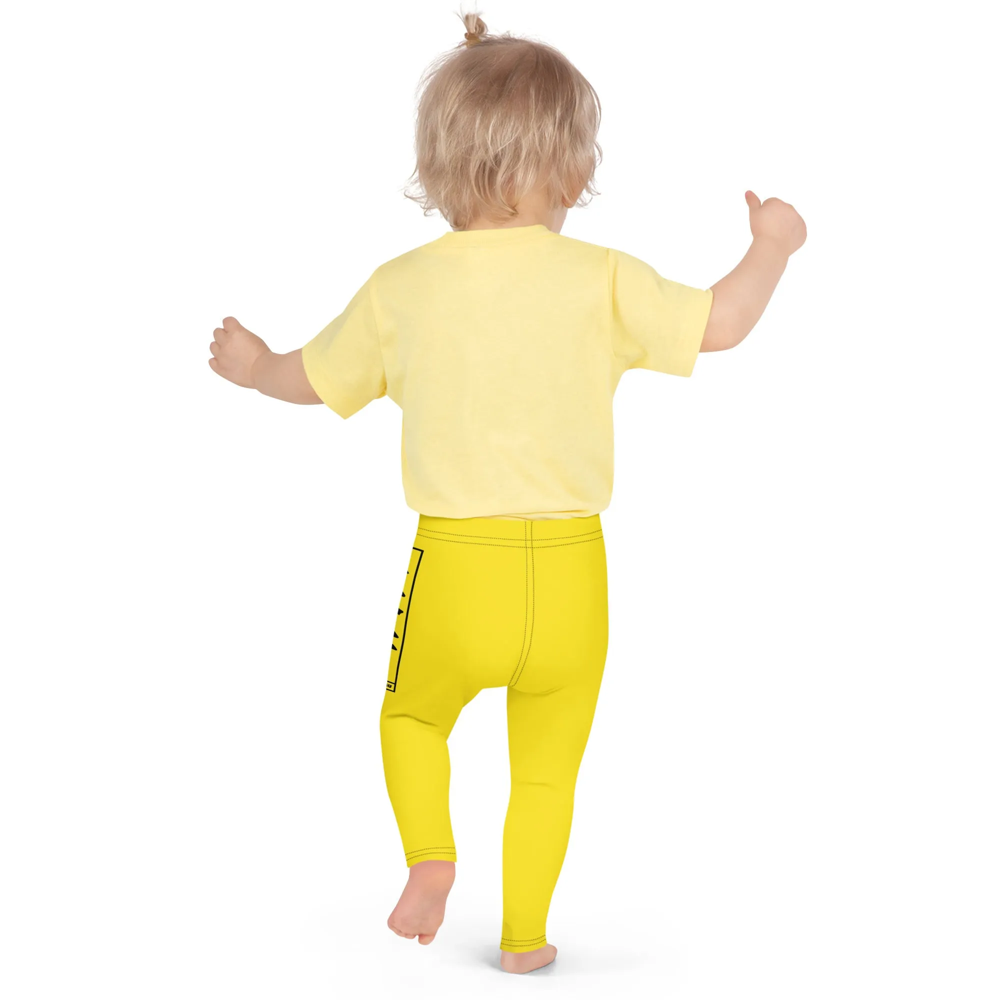 Kids' Girls Yoga Pants Workout Leggings Jiu-Jitsu 017 - Golden Sun