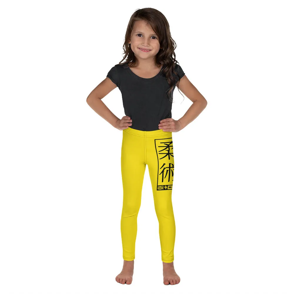 Kids' Girls Yoga Pants Workout Leggings Jiu-Jitsu 017 - Golden Sun