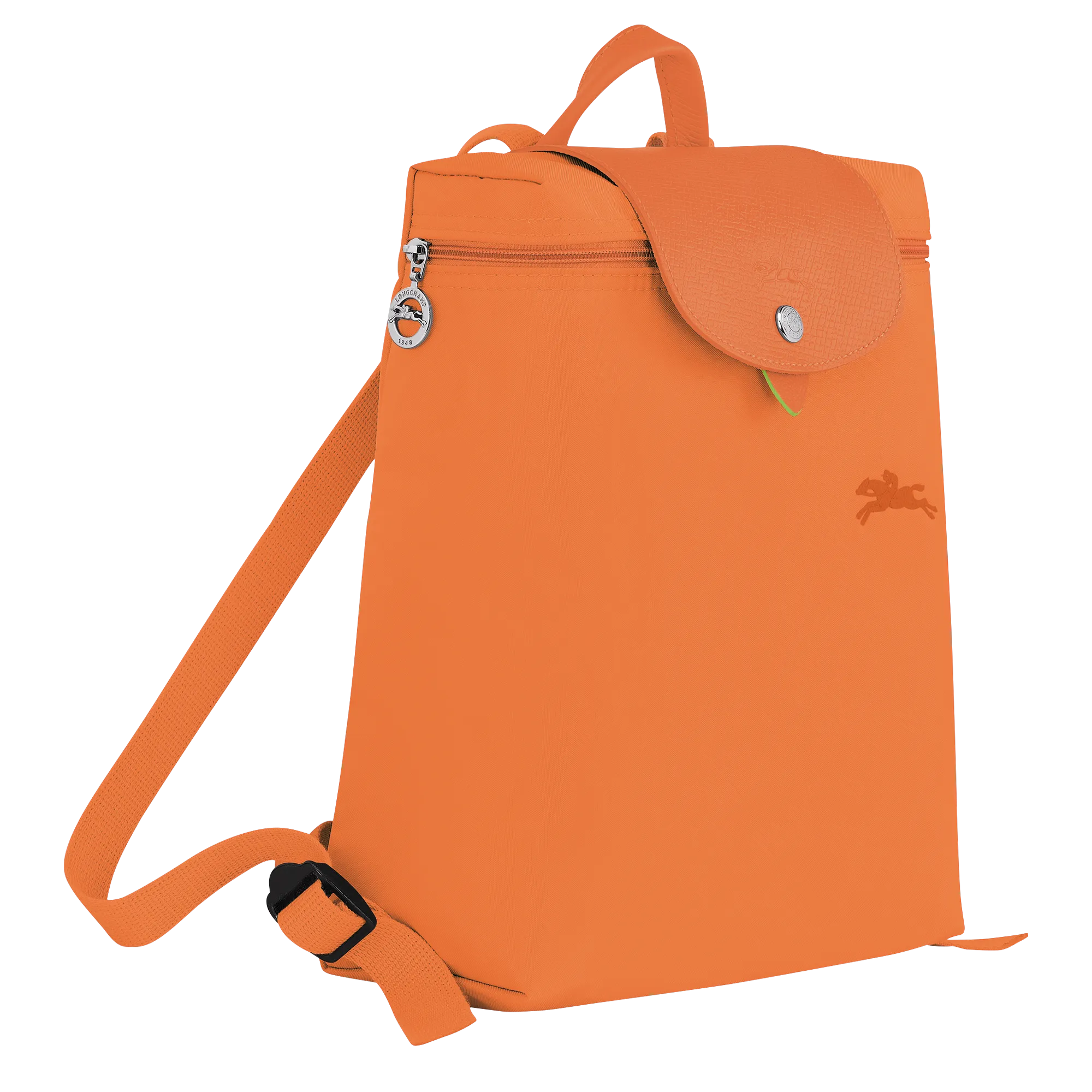 Le Pliage Green M Backpack Orange - Recycled canvas