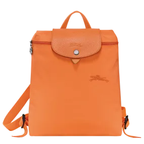 Le Pliage Green M Backpack Orange - Recycled canvas