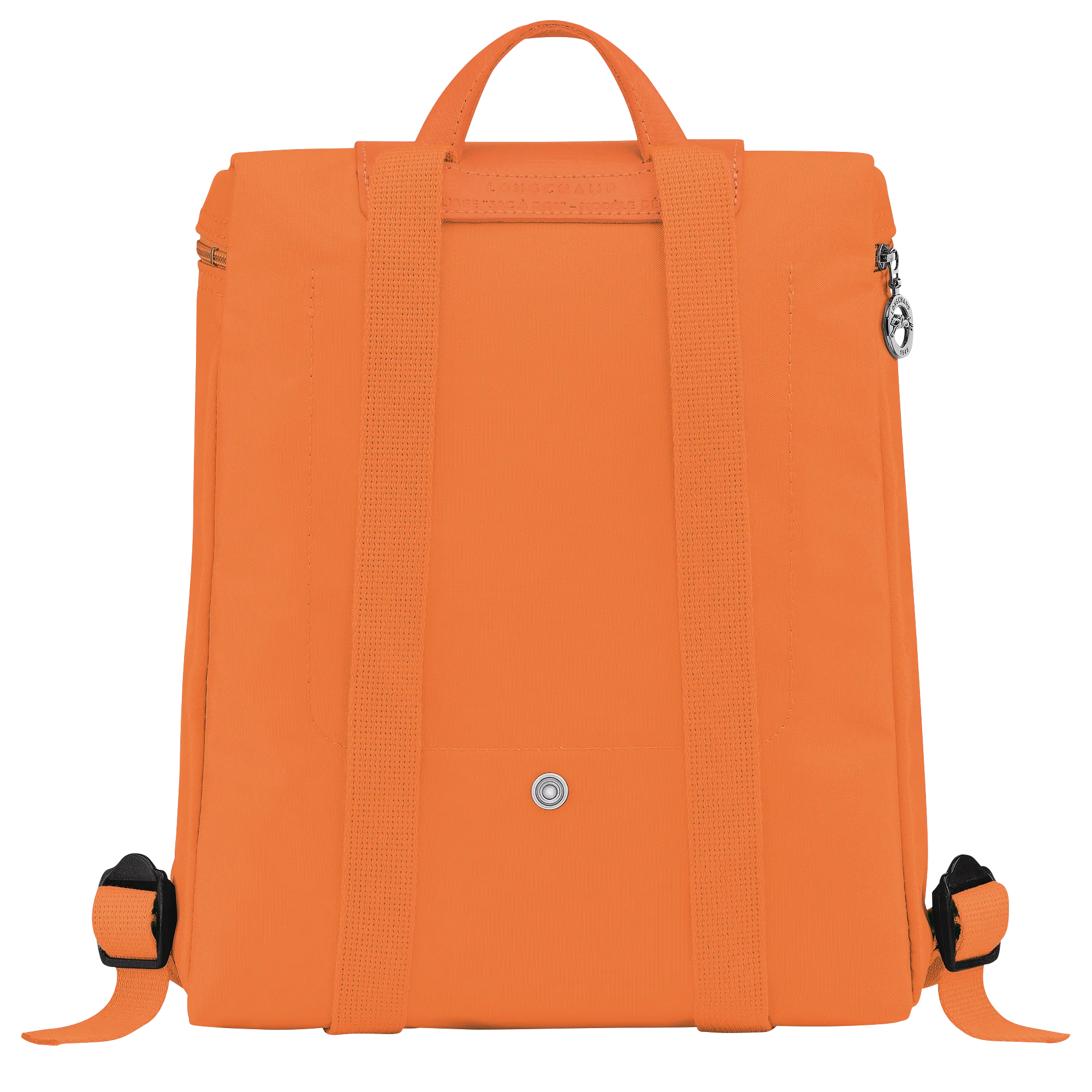 Le Pliage Green M Backpack Orange - Recycled canvas