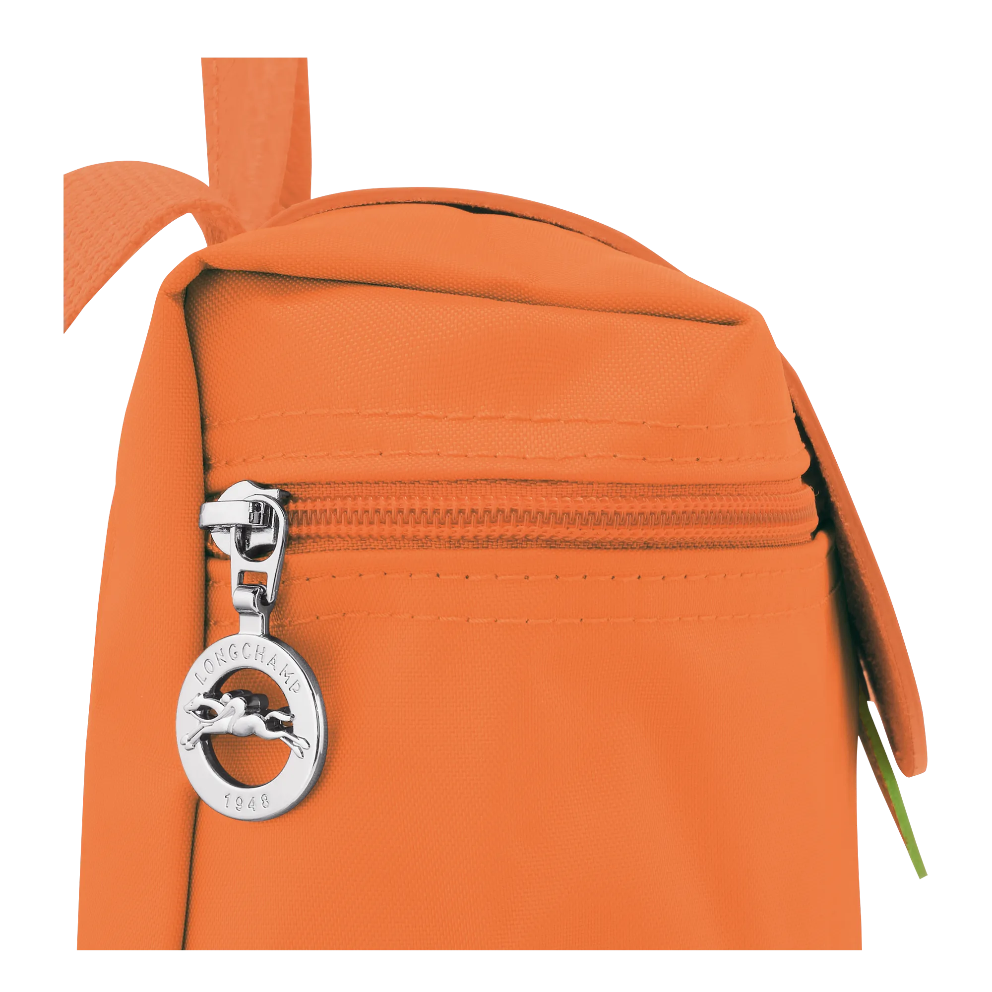 Le Pliage Green M Backpack Orange - Recycled canvas