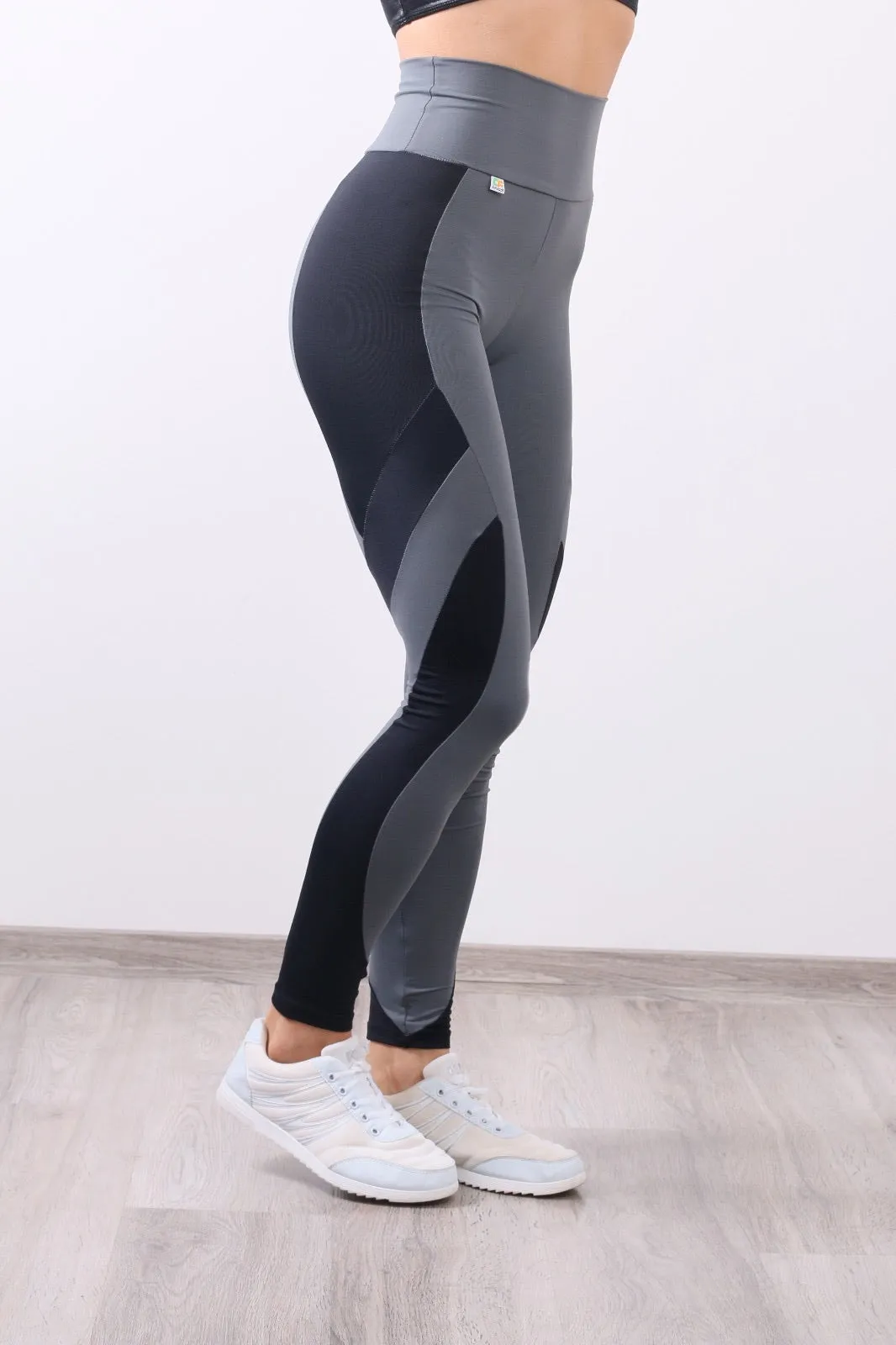 Leggings Power - Grey & Black