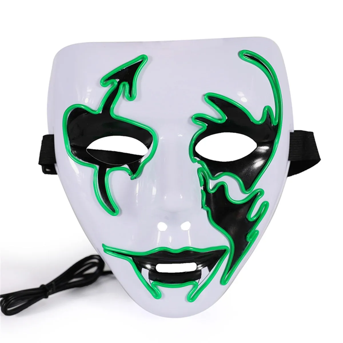 Light up Flash Mask LED Arrow Face