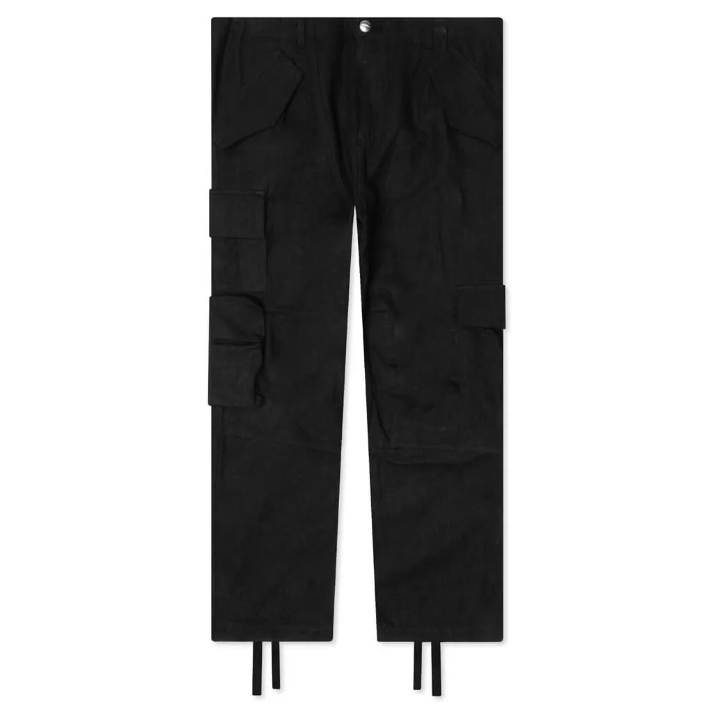 Linen Cargo - Black