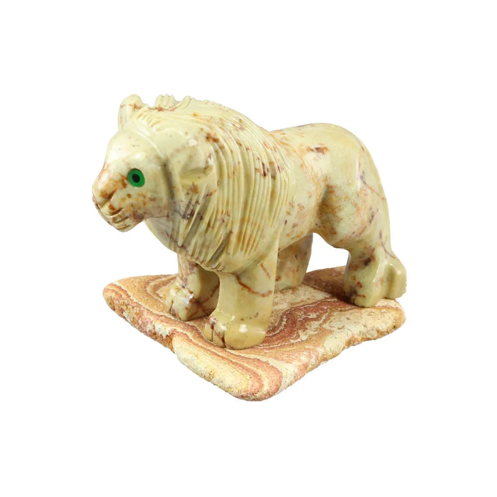 Lion with Rock Base