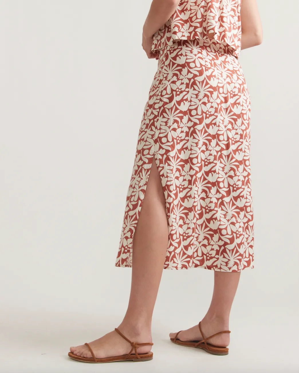 MARINE LAYER RYAN MIDI SLIP SKIRT