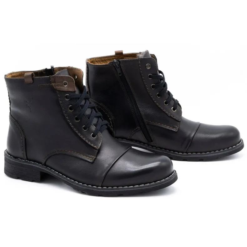 Mario Pala Men's 312 black snow boots