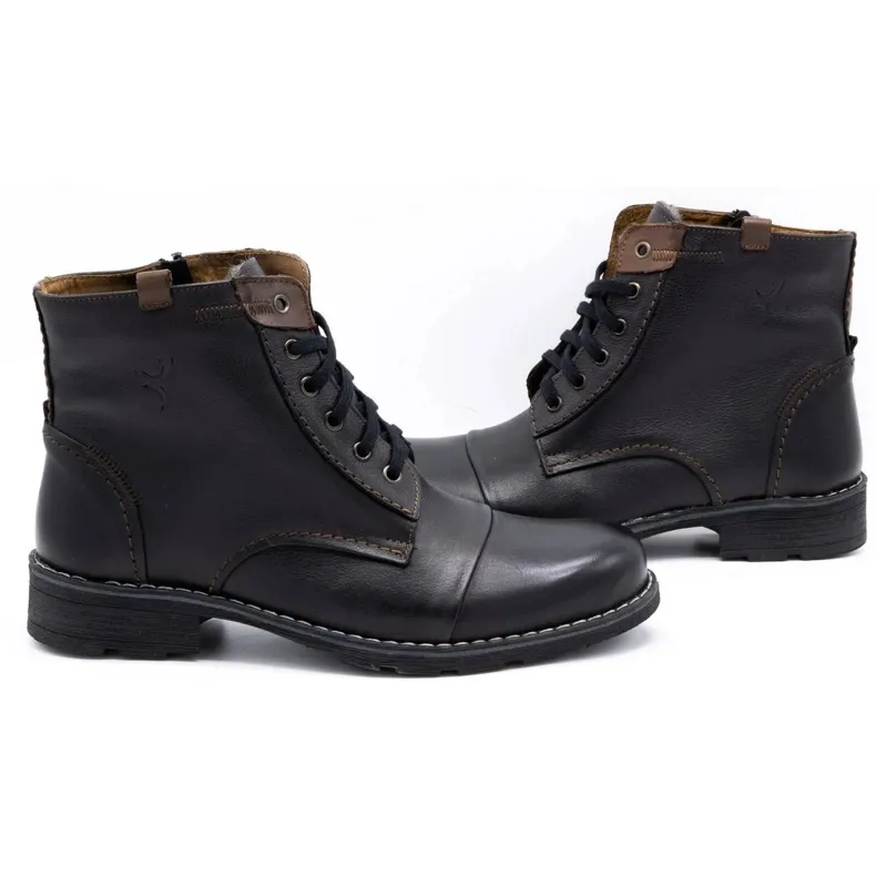 Mario Pala Men's 312 black snow boots